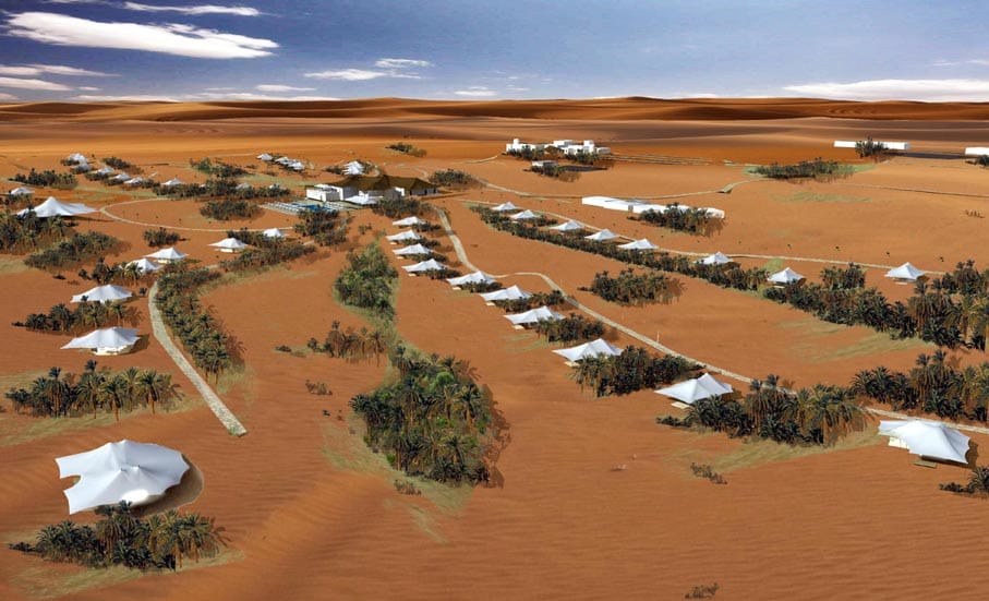 Approvato il progetto Zahrat al Sahraa Desert Camp di Ai Engineering Abu Dhabi