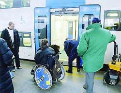 Il disabile che non puo’ viaggiare in treno