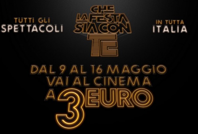 Festa del Cinema: dal 9 al 16 maggio ingressi ridotti in tutta Italia