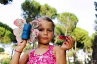 Laboratorio di riciclo creativo per bambini a Villa Ada a Roma