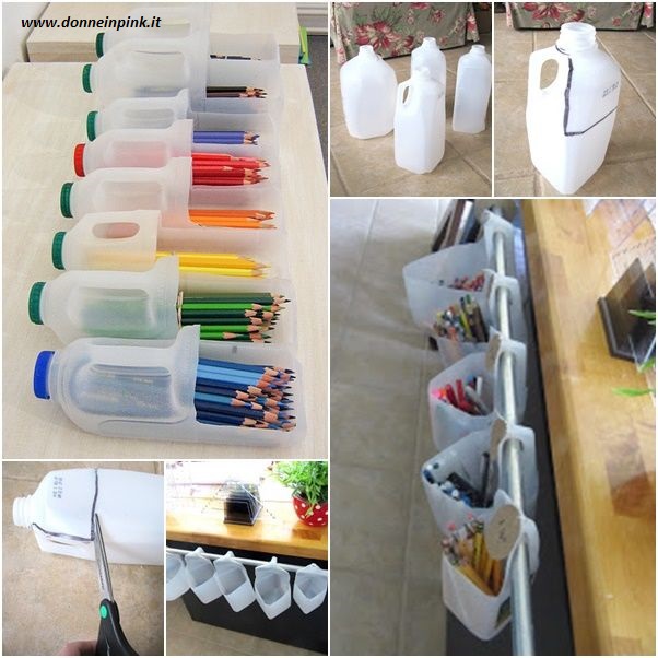 riciclo creativo bottiglie di plastica