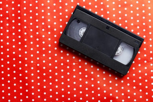 riciclo creativo videocassette