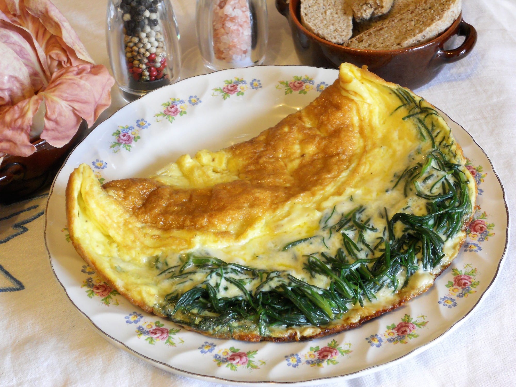 ricetta omelette con agretti