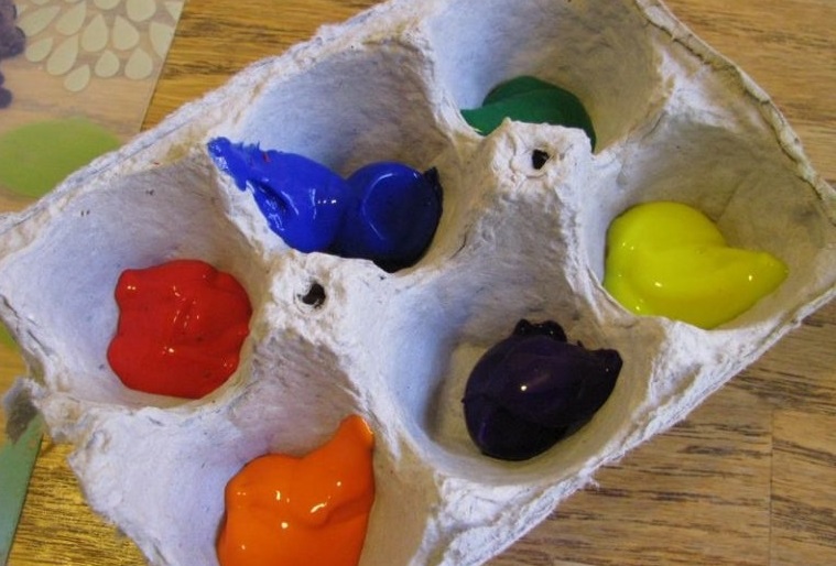riciclo creativo cartone delle uova