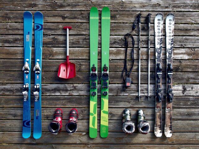 Riciclo sci e tavola da snowboard: 10 idee utili