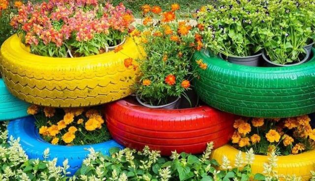 Arredare e decorare giardino con il riciclo: 10 idee
