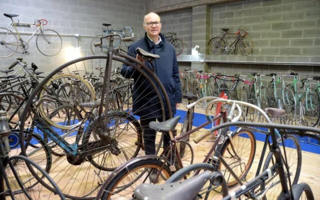 Stefano il primo collezionista di bici in Italia